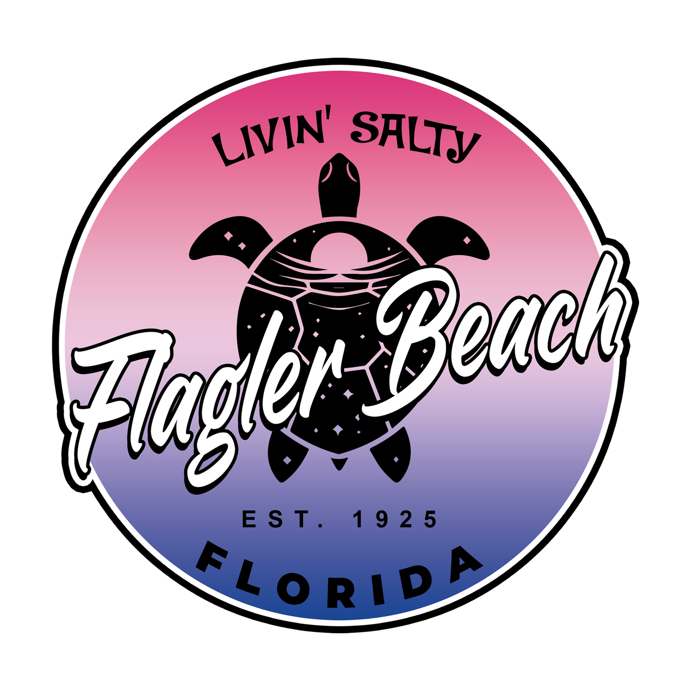 Retro Livin Salty Sea Turtle