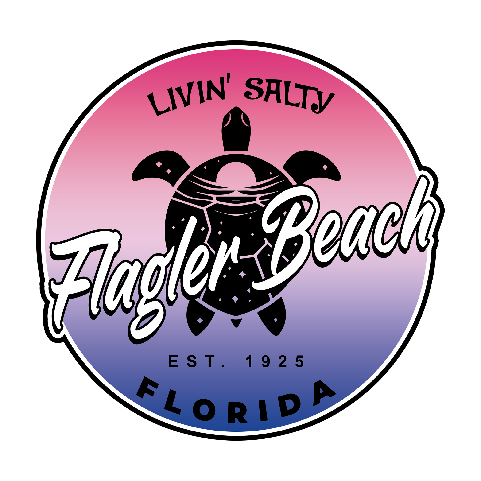 Retro Livin Salty Sea Turtle