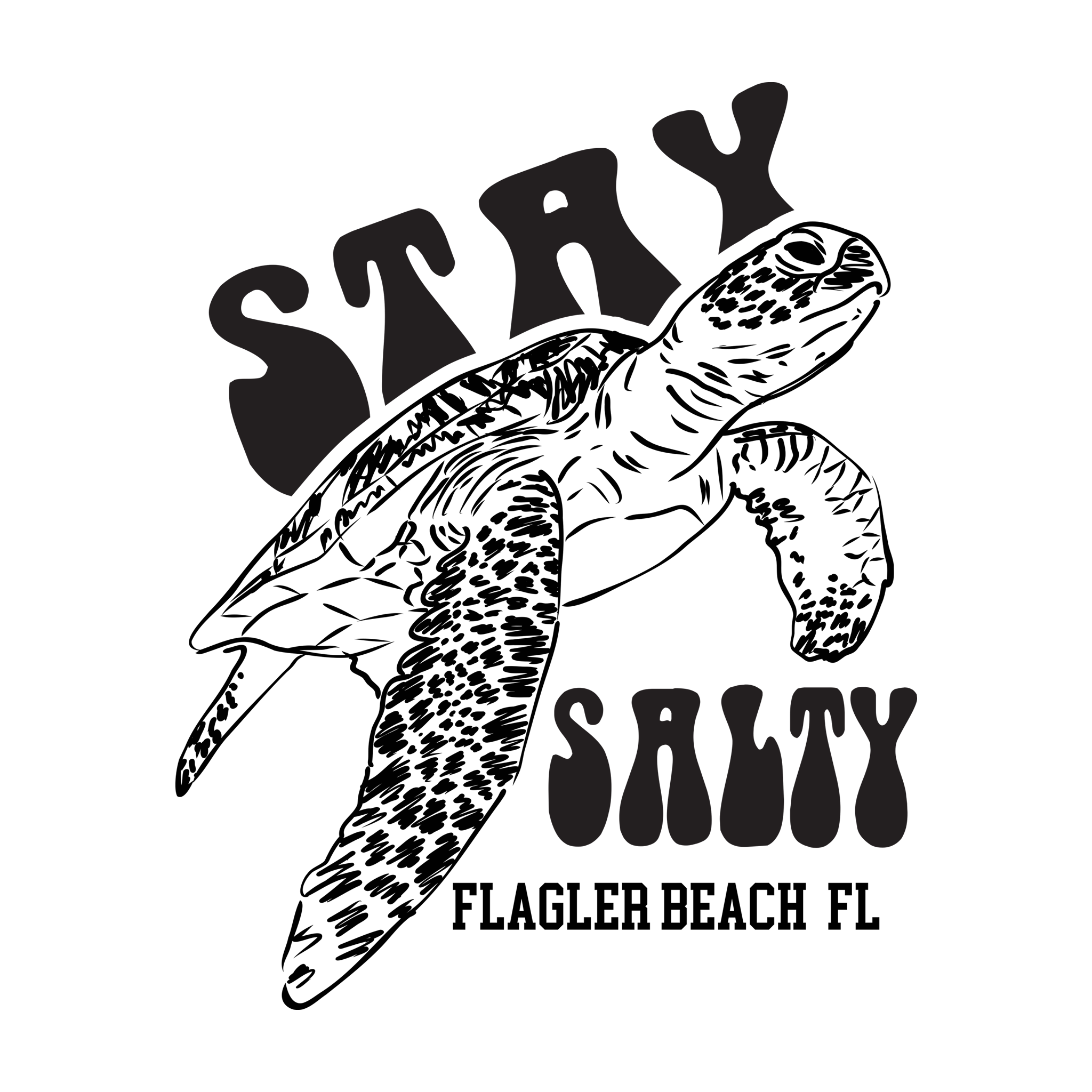 Stay Salty Sea Turtle