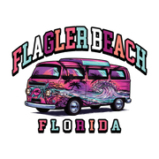 Retro Surf Van Beach