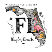 Florida Flamingo Citrus Map