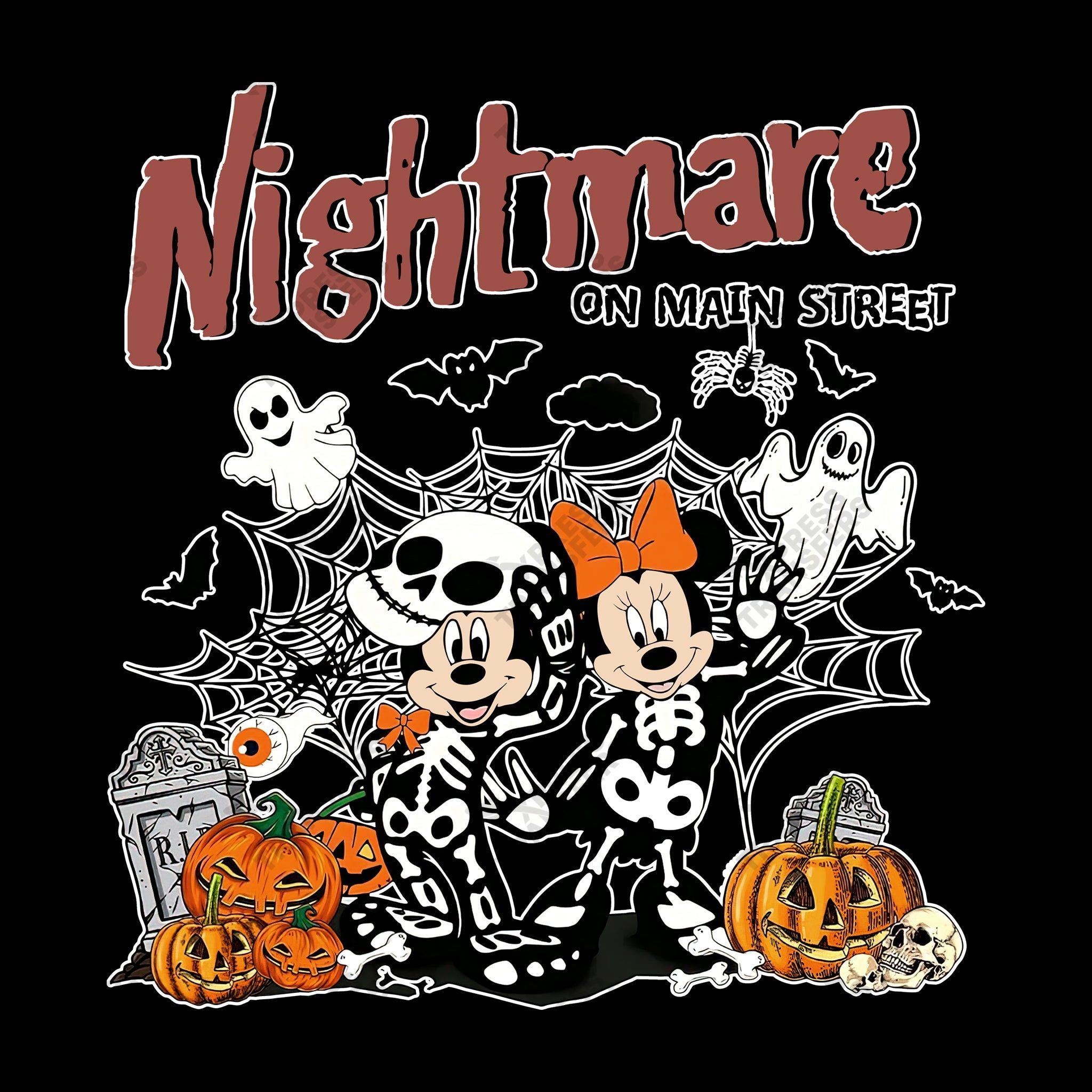 Nightmare on Main Street Mickey Minnie Skeletons