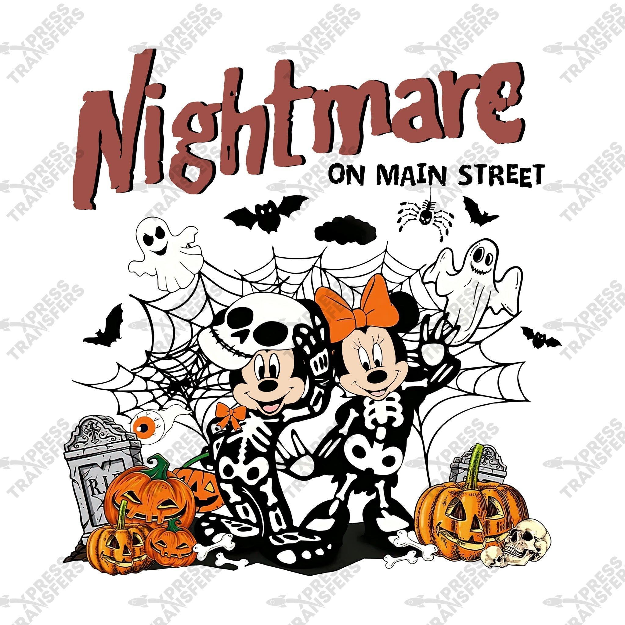 Nightmare on Main Street Mickey Minnie Skeletons