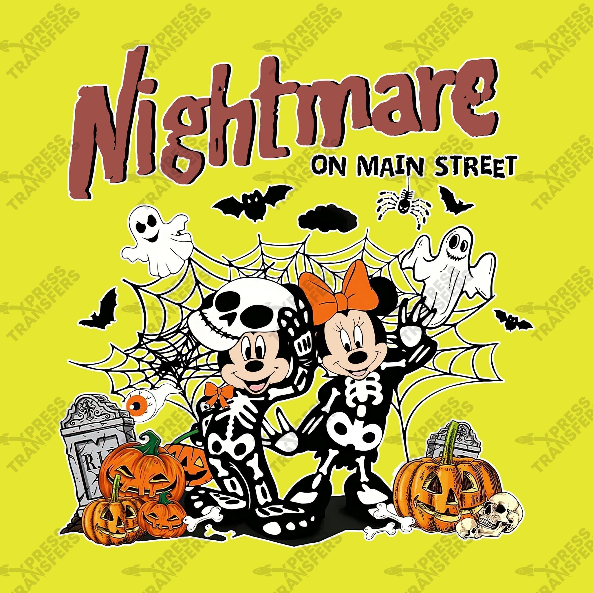 Nightmare on Main Street Mickey Minnie Skeletons