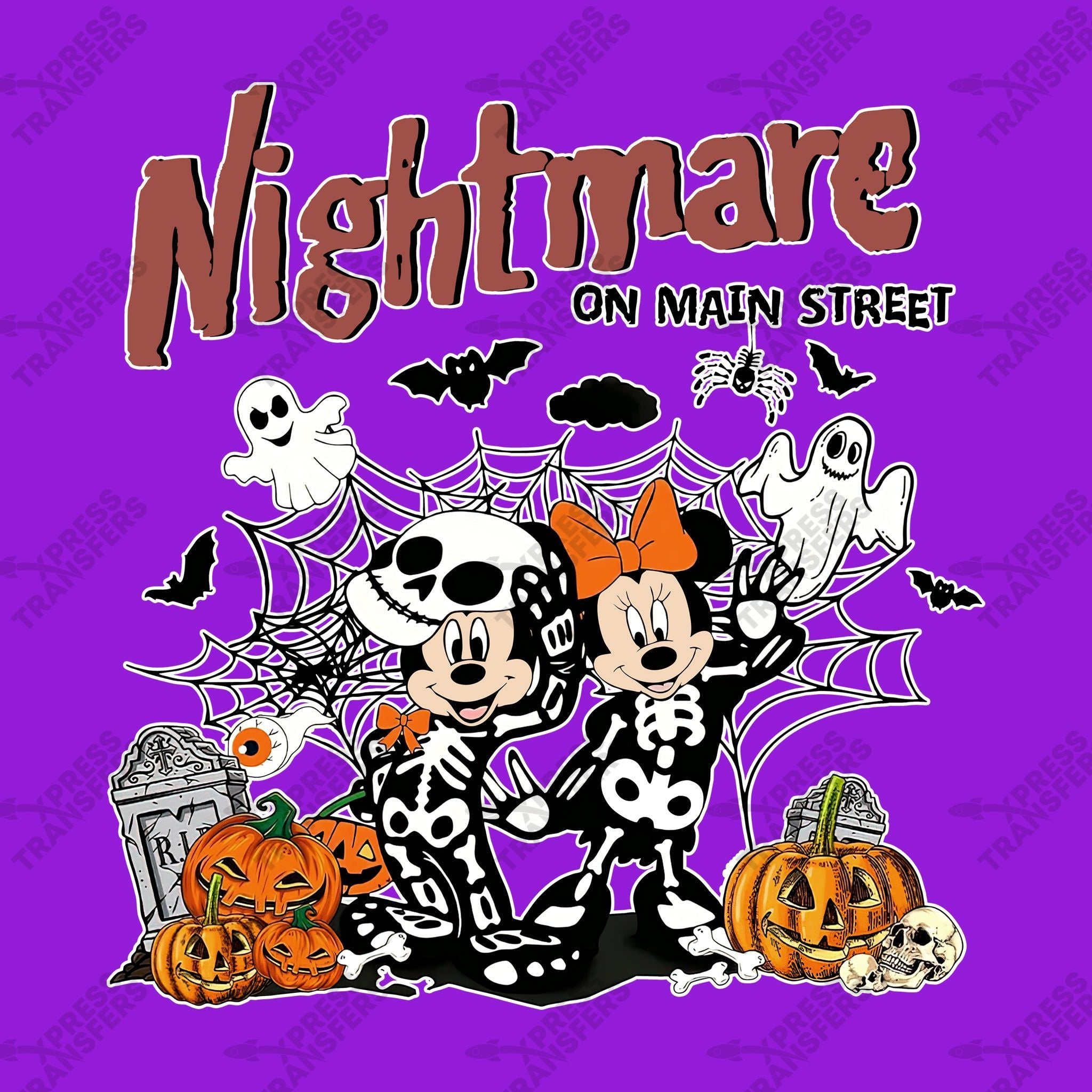 Nightmare on Main Street Mickey Minnie Skeletons