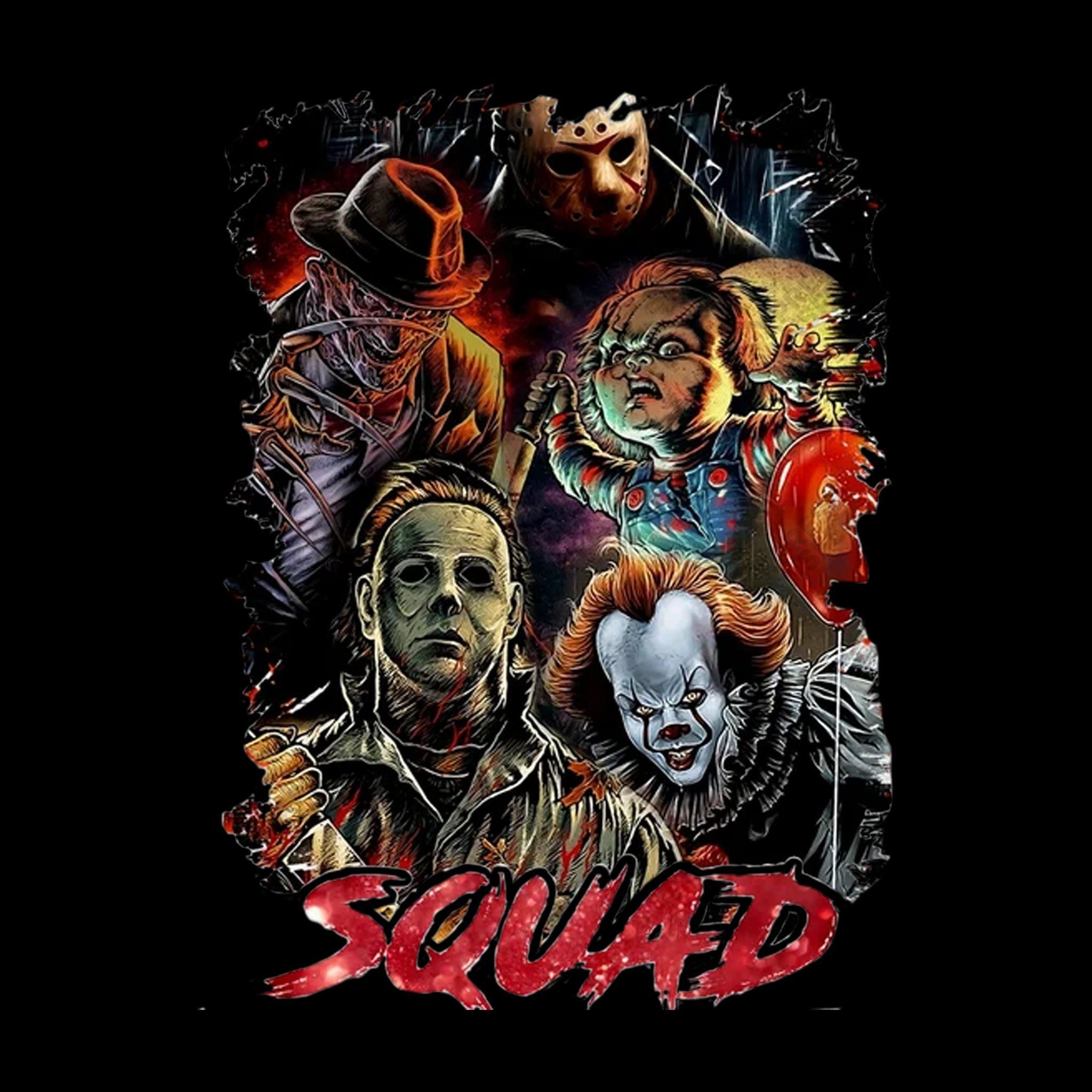 SQUAD Jason, Freddy, Chucky, Pennywise, Michael | 12 Pack