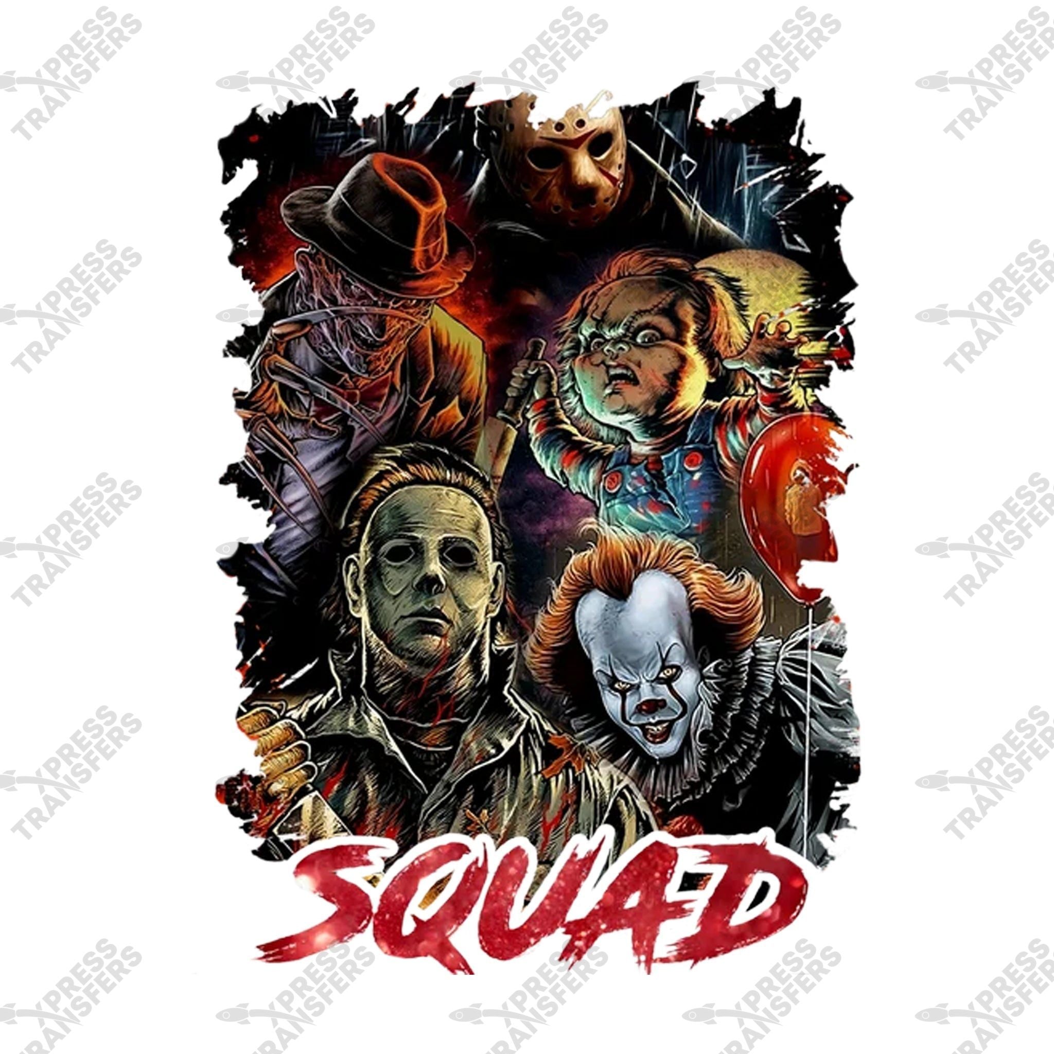 SQUAD Jason, Freddy, Chucky, Pennywise, Michael | 12 Pack