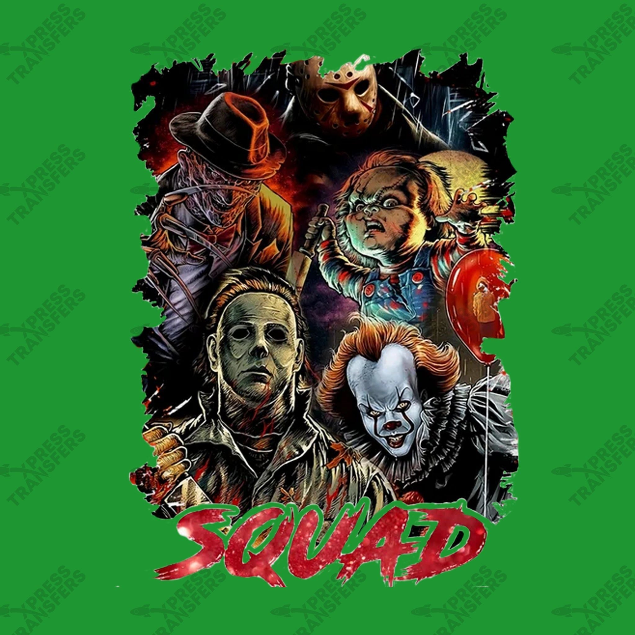 SQUAD Jason, Freddy, Chucky, Pennywise, Michael | 12 Pack