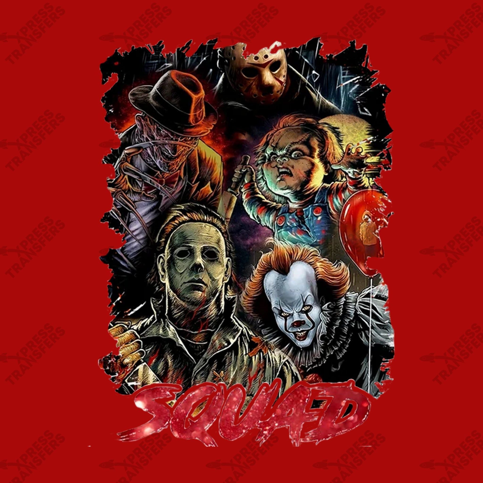 SQUAD Jason, Freddy, Chucky, Pennywise, Michael | 12 Pack