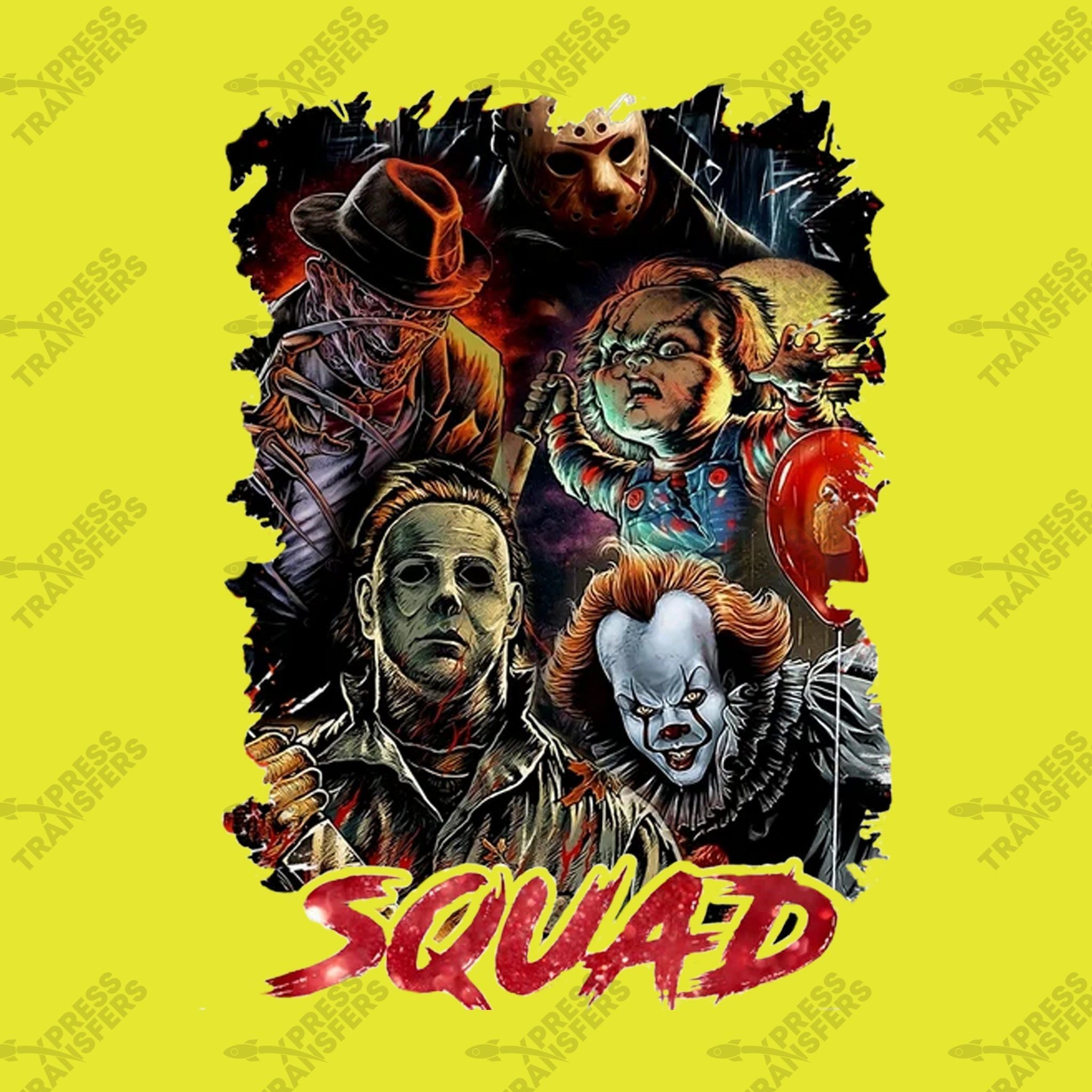 SQUAD Jason, Freddy, Chucky, Pennywise, Michael | 12 Pack