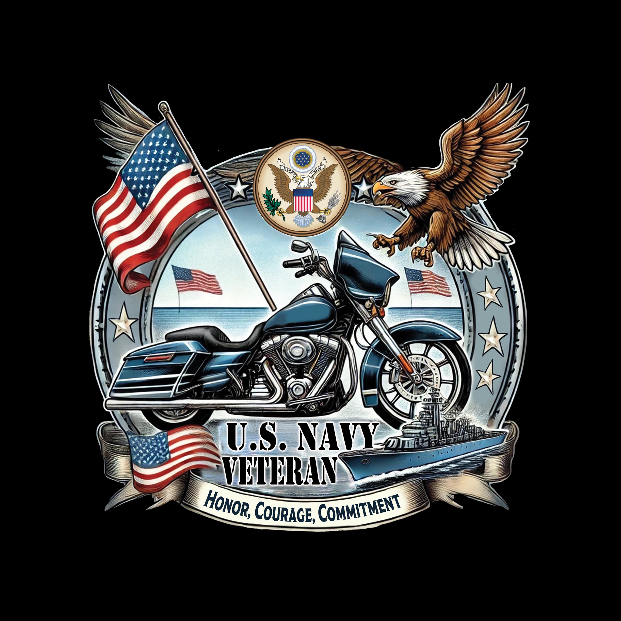 US Navy Biker