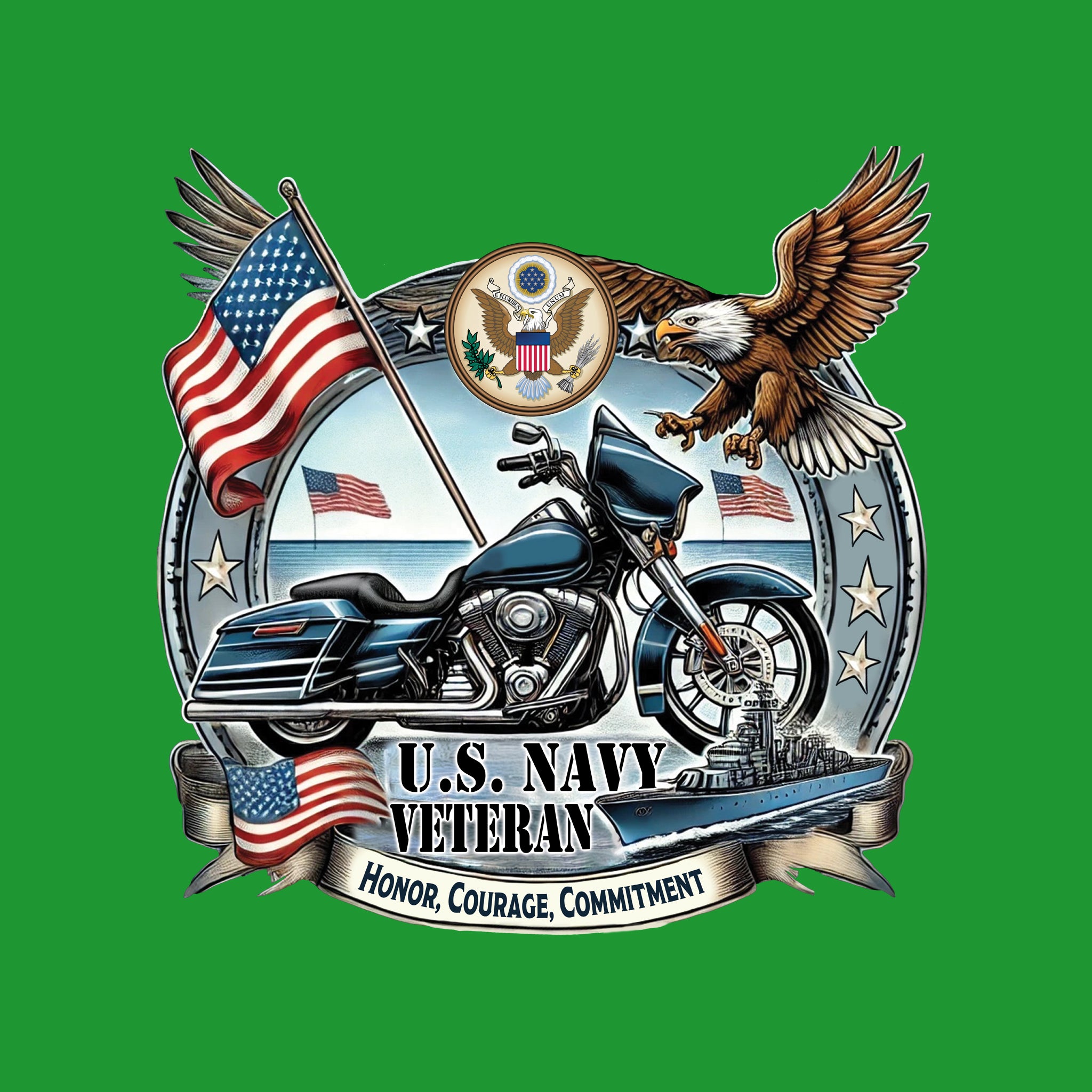 US Navy Biker
