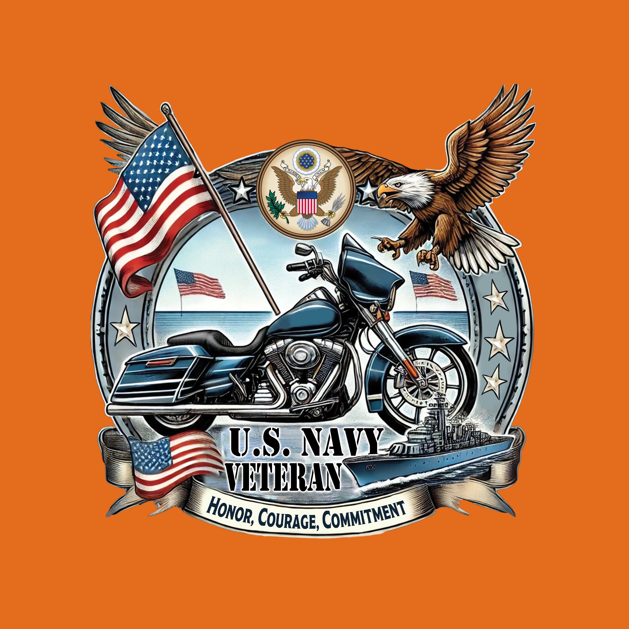 US Navy Biker