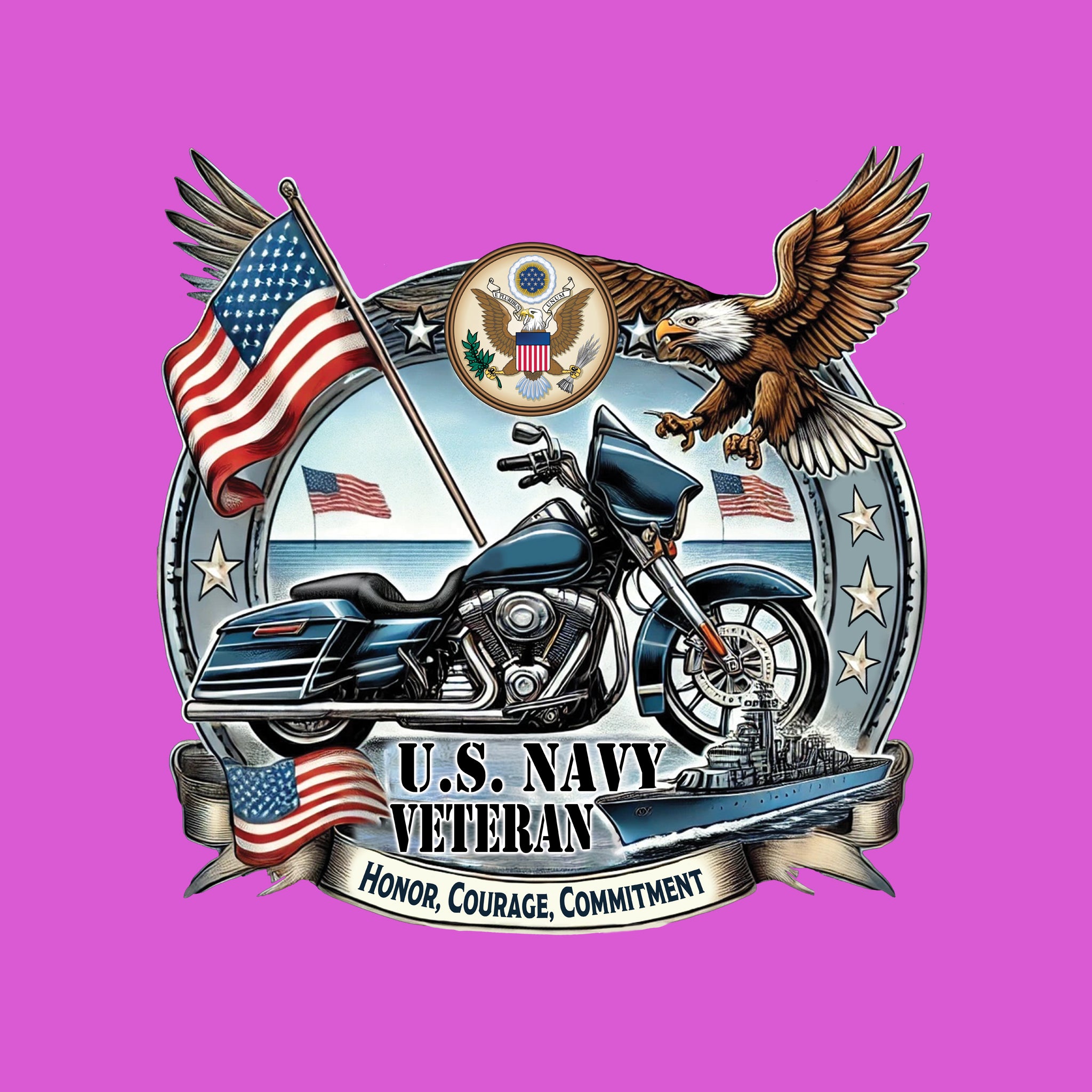 US Navy Biker