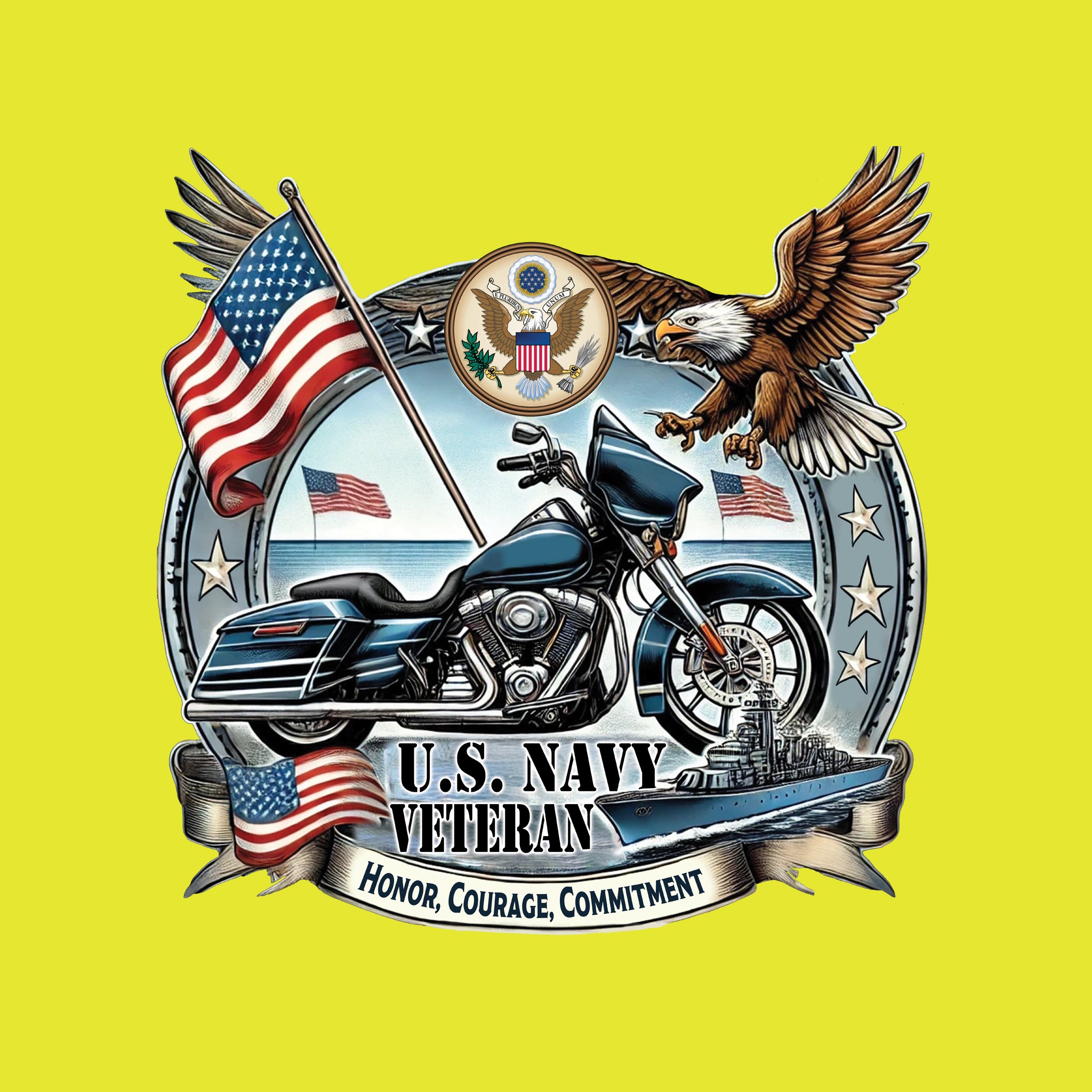 US Navy Biker