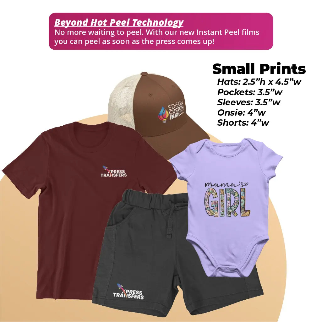 No more waiting to peel with our instant peel films.