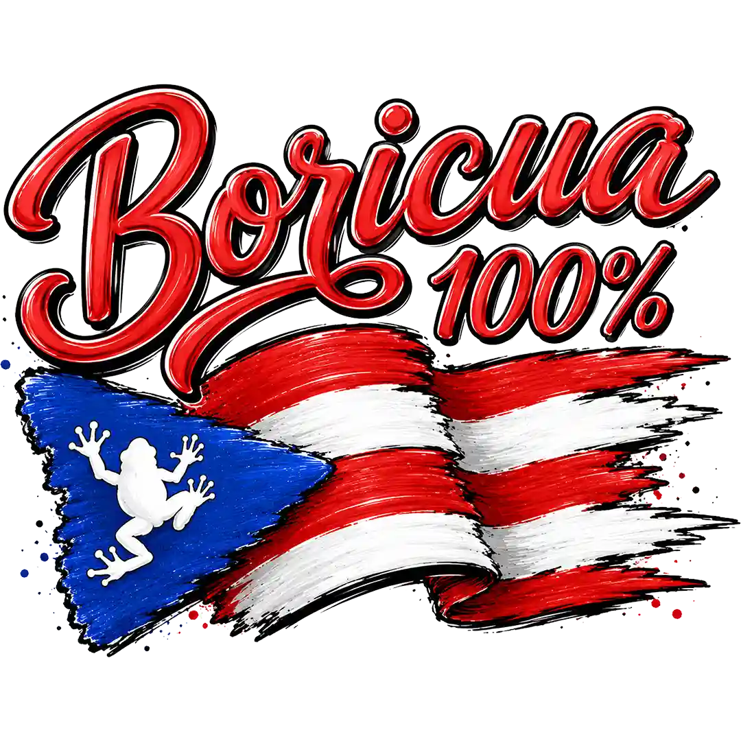 Boricua 100% Flag