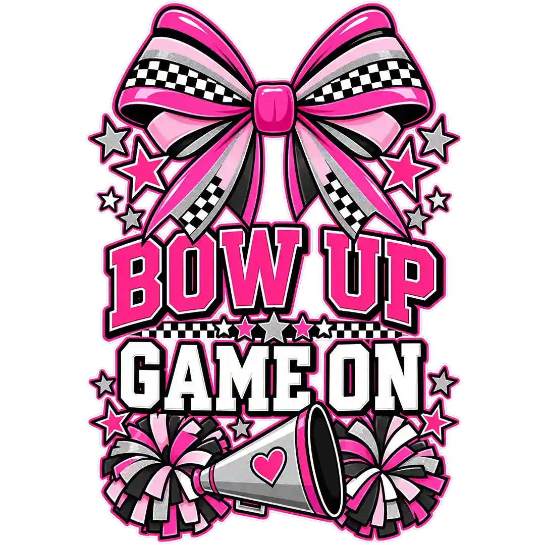 Bow Up Game On Checkered Bow