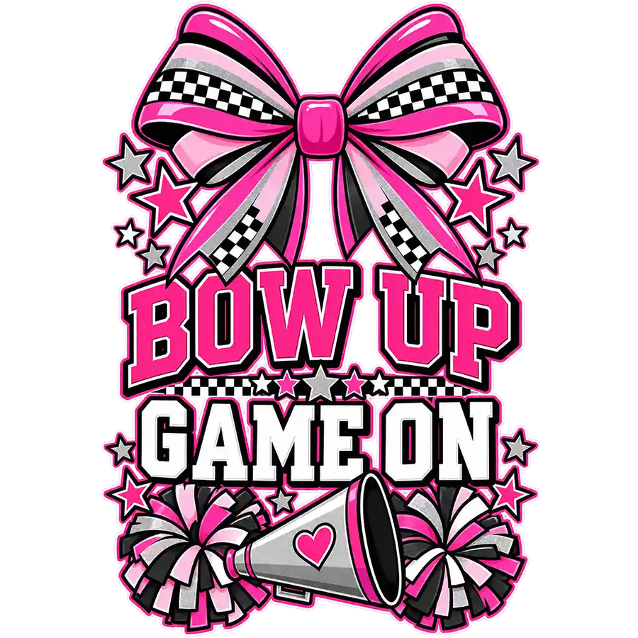 Bow Up Game On Checkered Bow