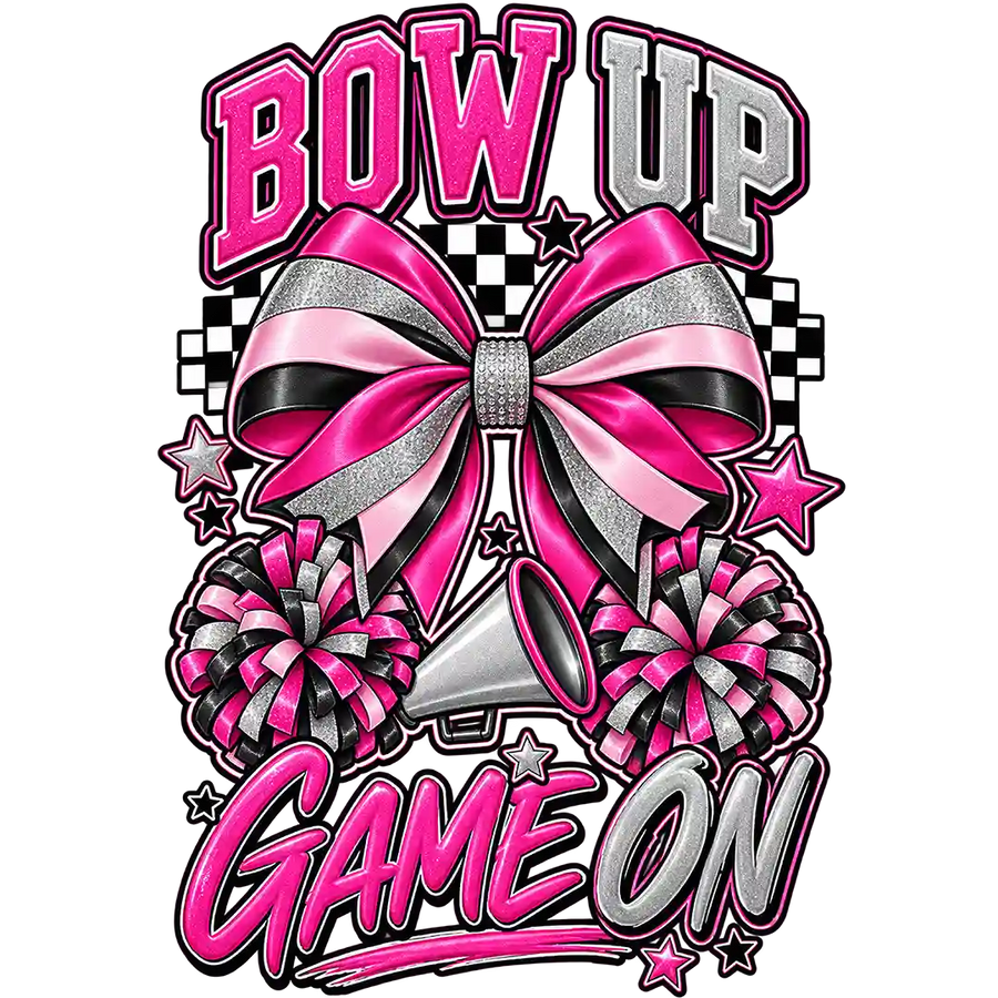 Bow Up Game On Glitter Bow