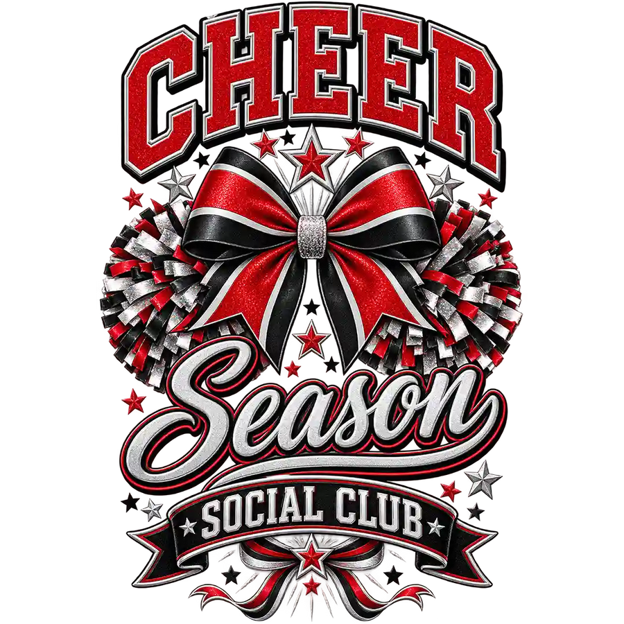 Cheer Season Social Club Ribbon