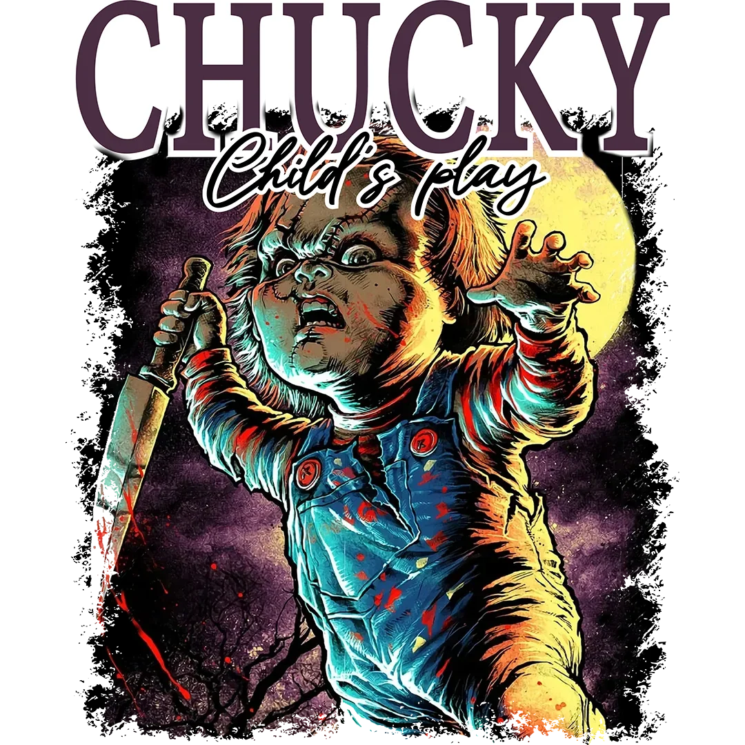 Child's Play Killer Doll premade DTF transfer design
