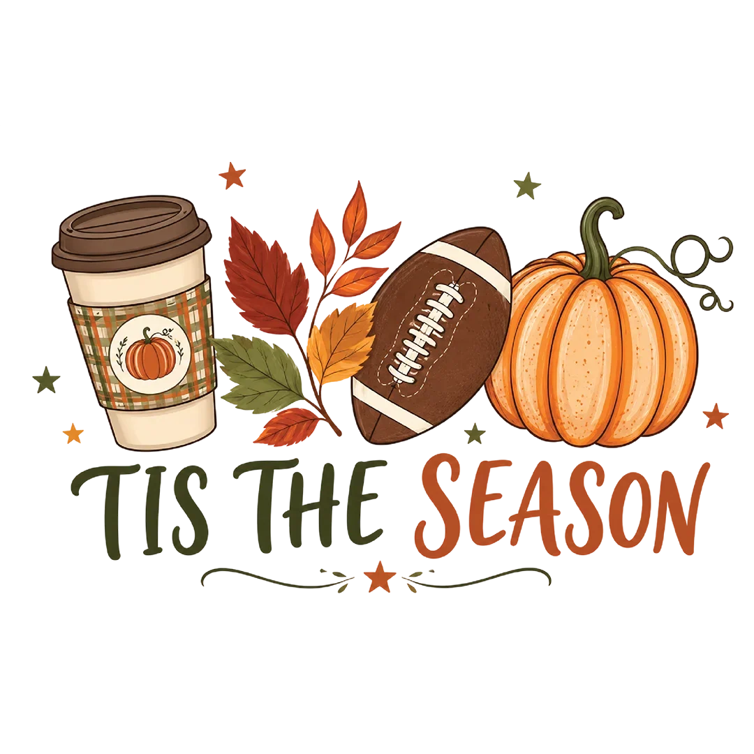 Coffee Football Pumpkin Season