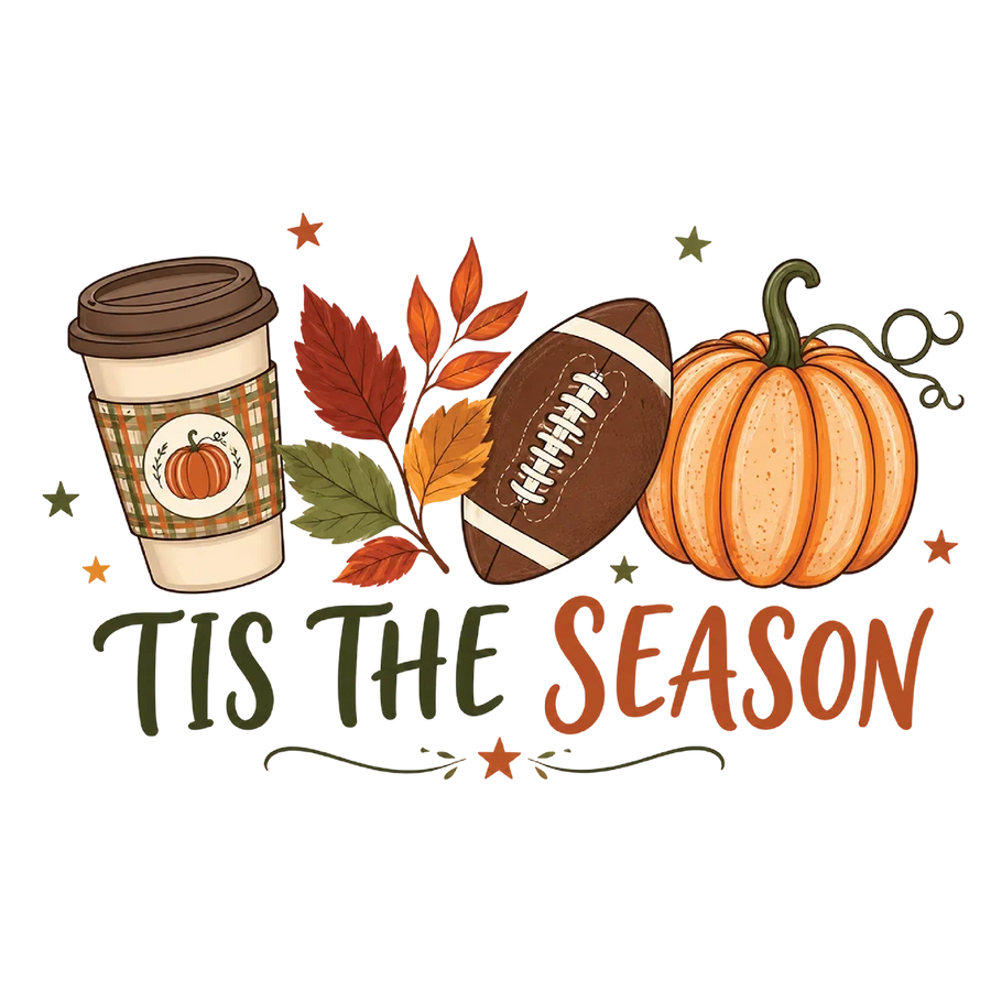 Coffee Football Pumpkin Season