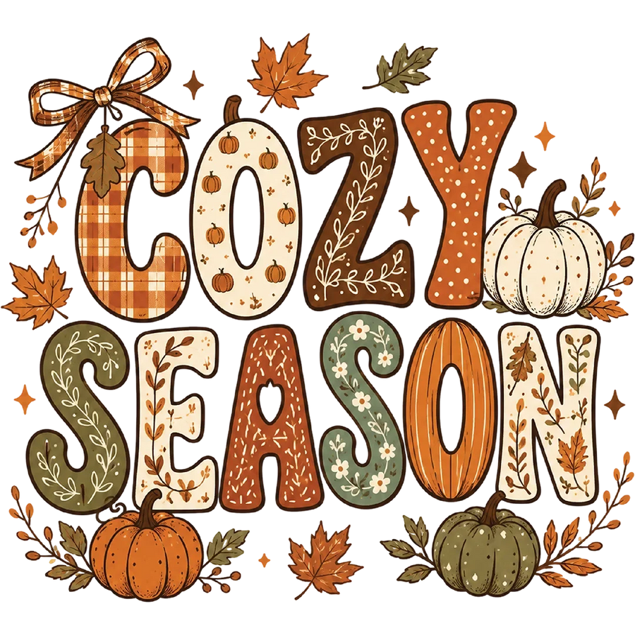 Cozy Season Patchwork Letters