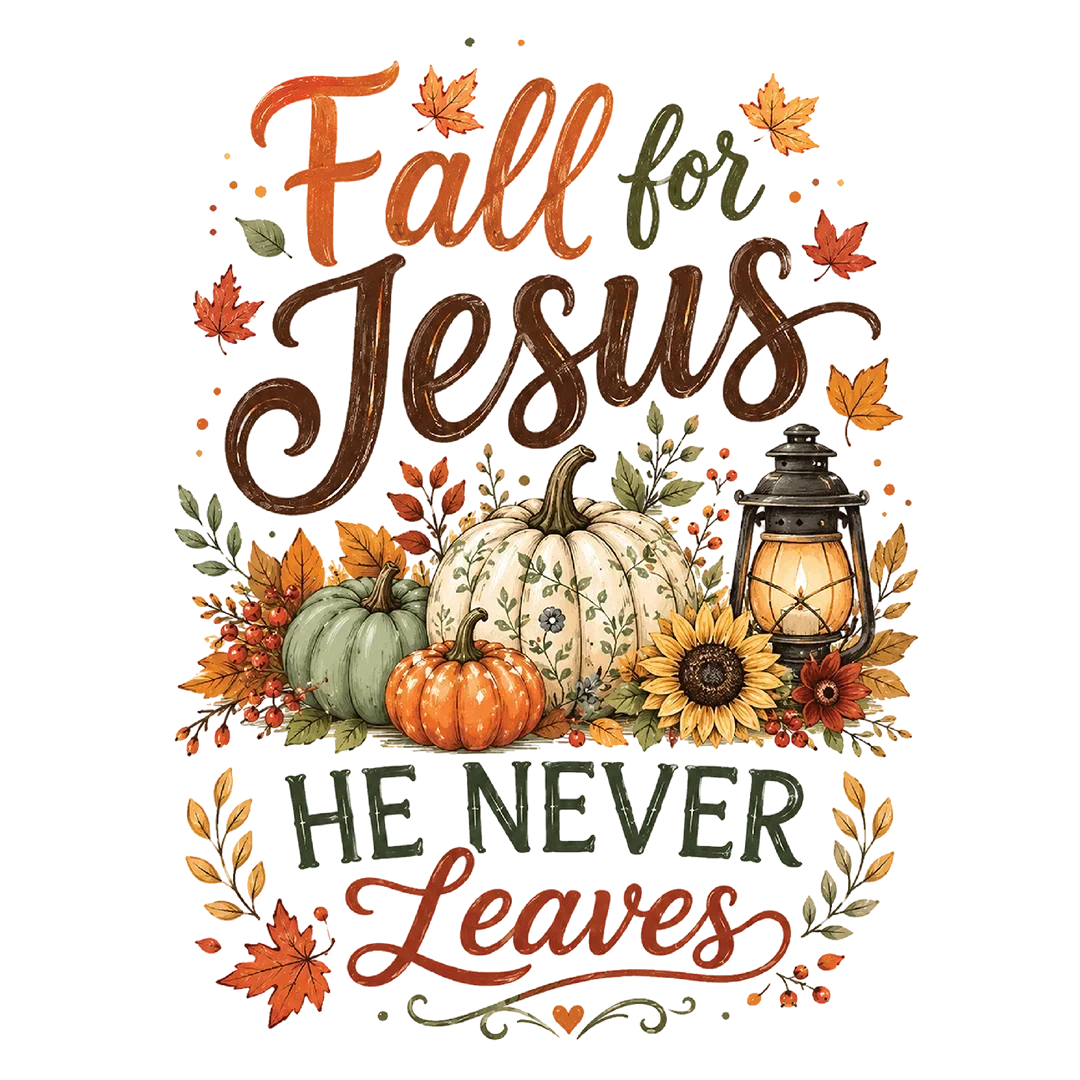Fall for Jesus He Never Leaves