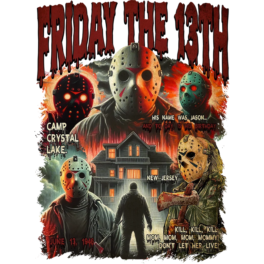 Friday Hockey Mask Story Collage