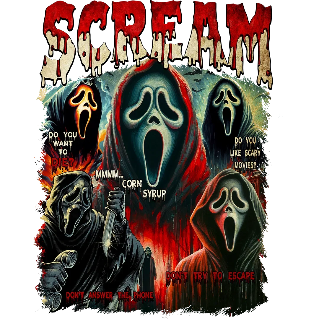 Ghost Mask Story Collage