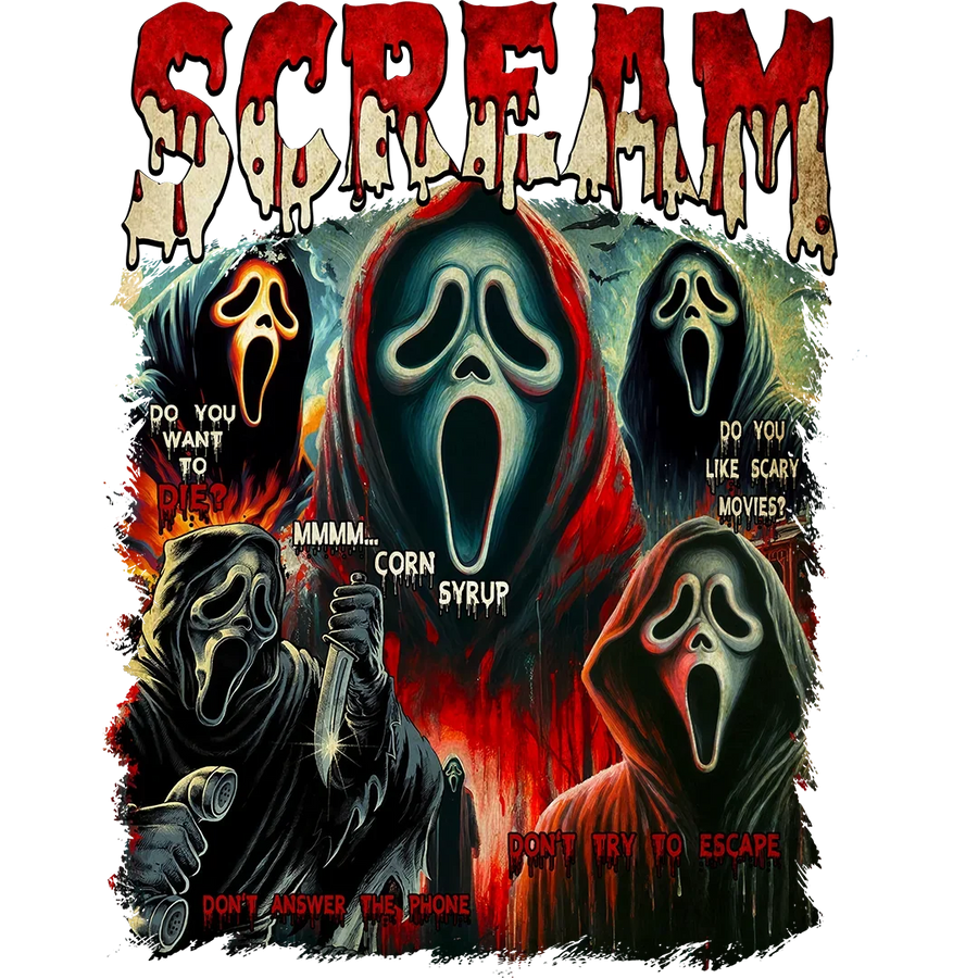 Ghost Mask Story Collage