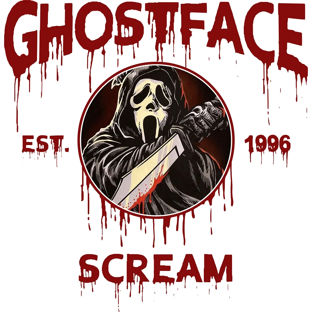Ghost Mask Vintage Badge