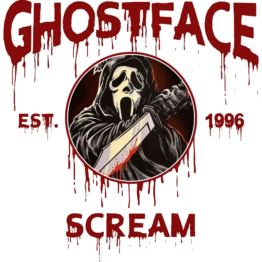 Ghost Mask Vintage Badge