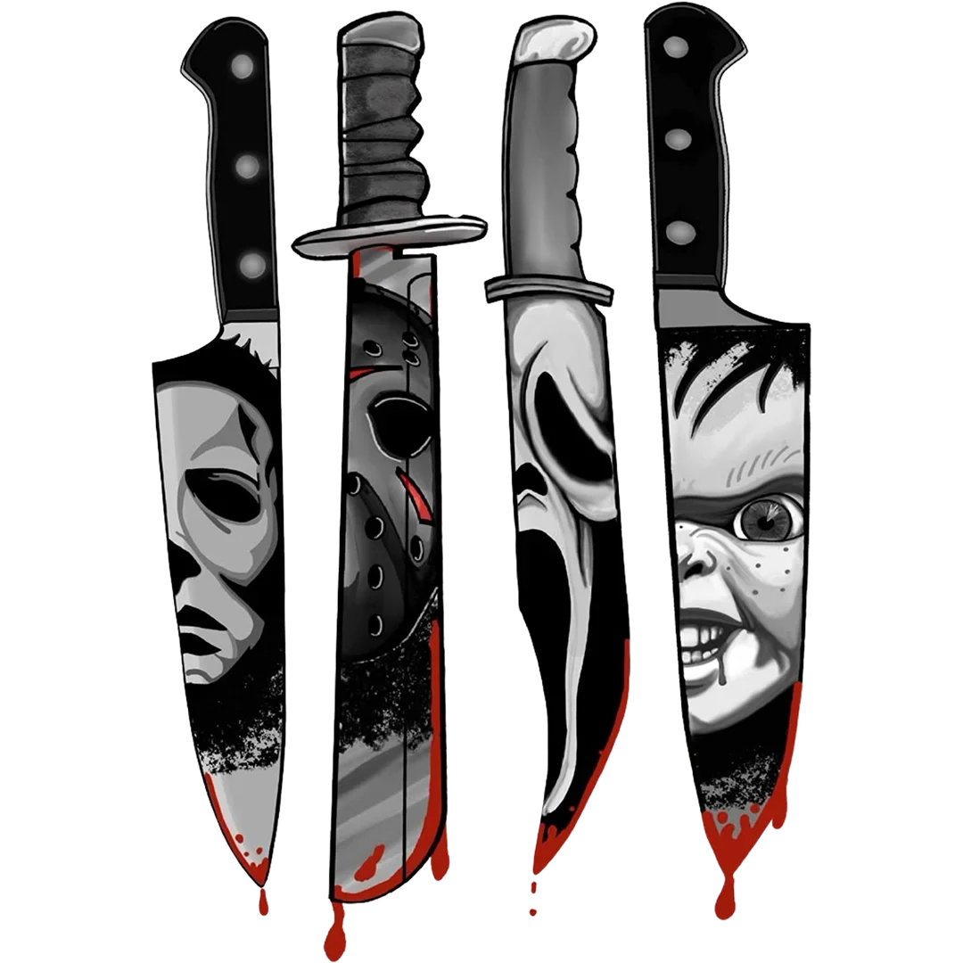 Monochrome Slasher Knives