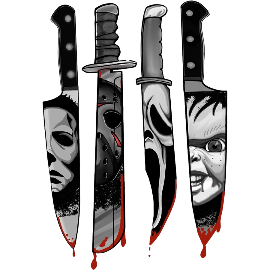 Monochrome Slasher Knives
