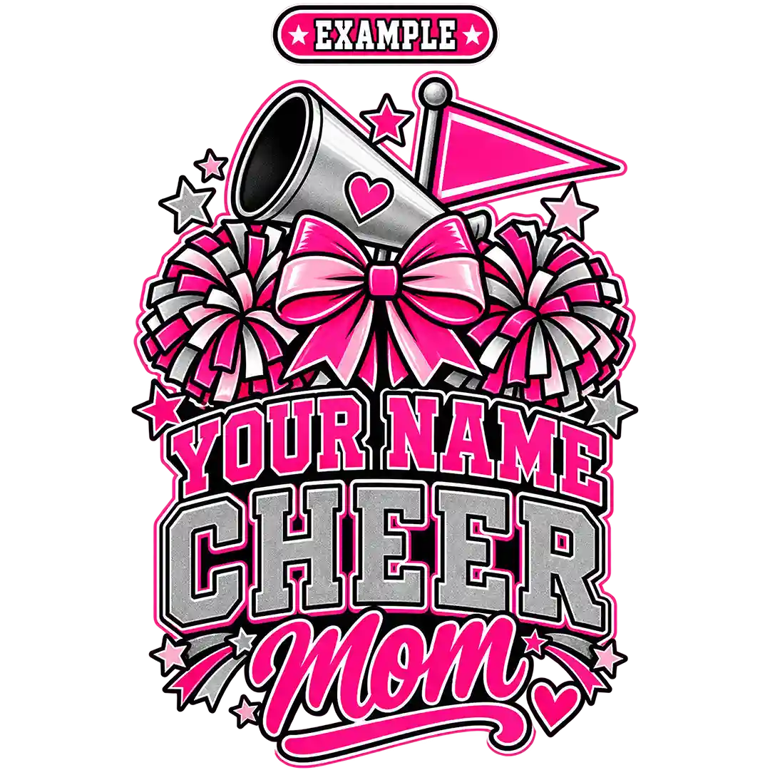 Personalized Cheerleader Name Cheer Mom