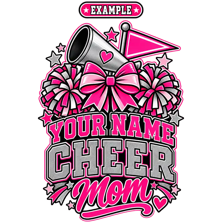 Personalized Cheerleader Name Cheer Mom