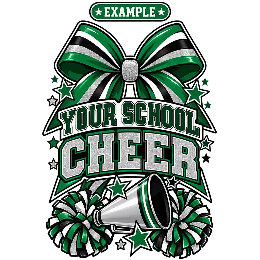 Personalized School Cheer Bow