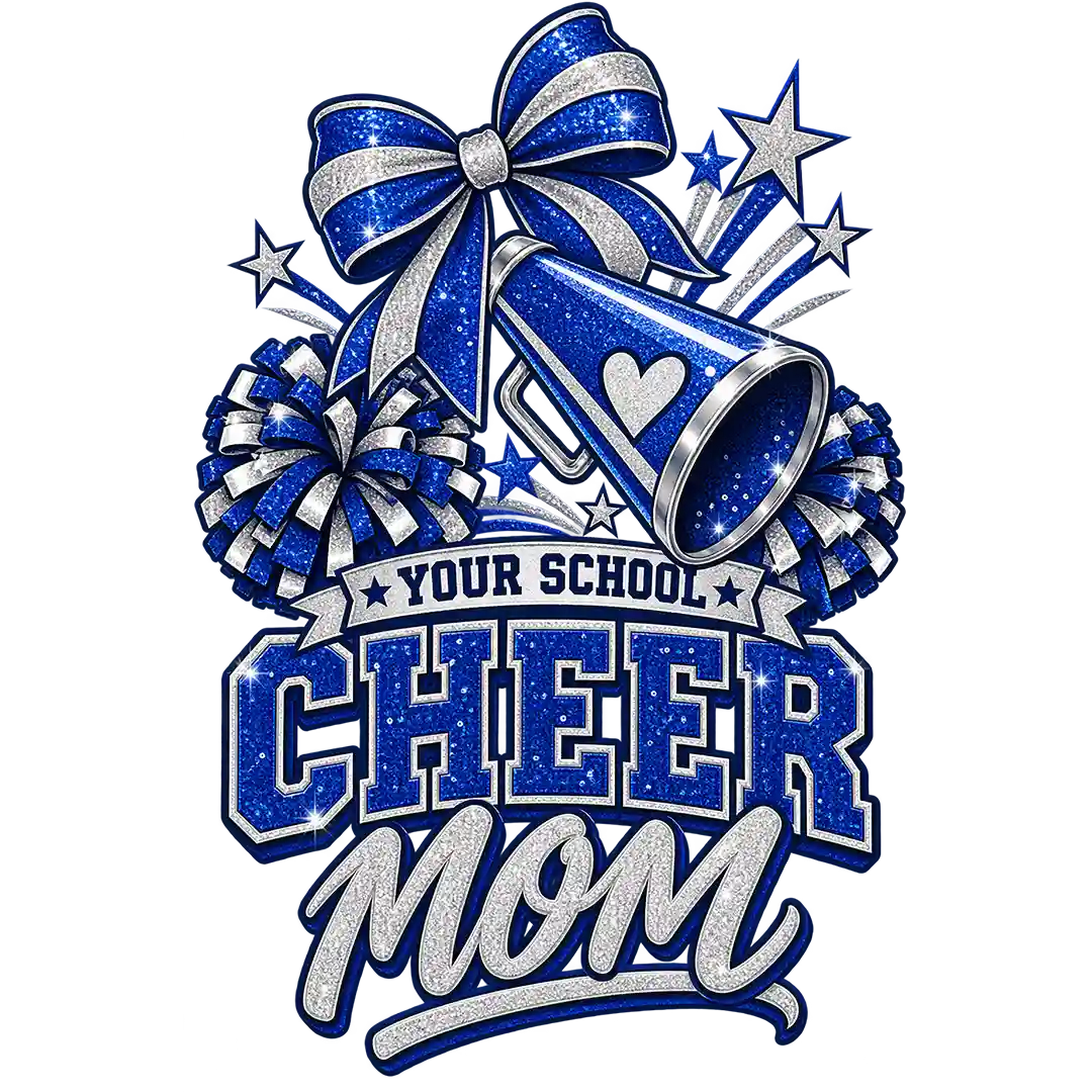 Personalized School Cheer Mom Megaphone