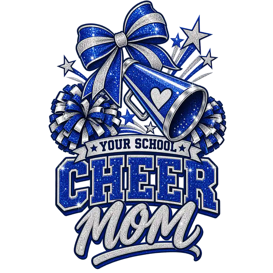 Personalized School Cheer Mom Megaphone