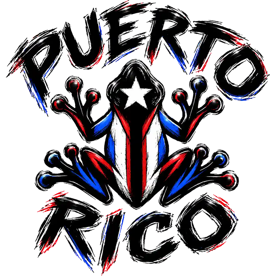 Puerto Rico Flag Frog