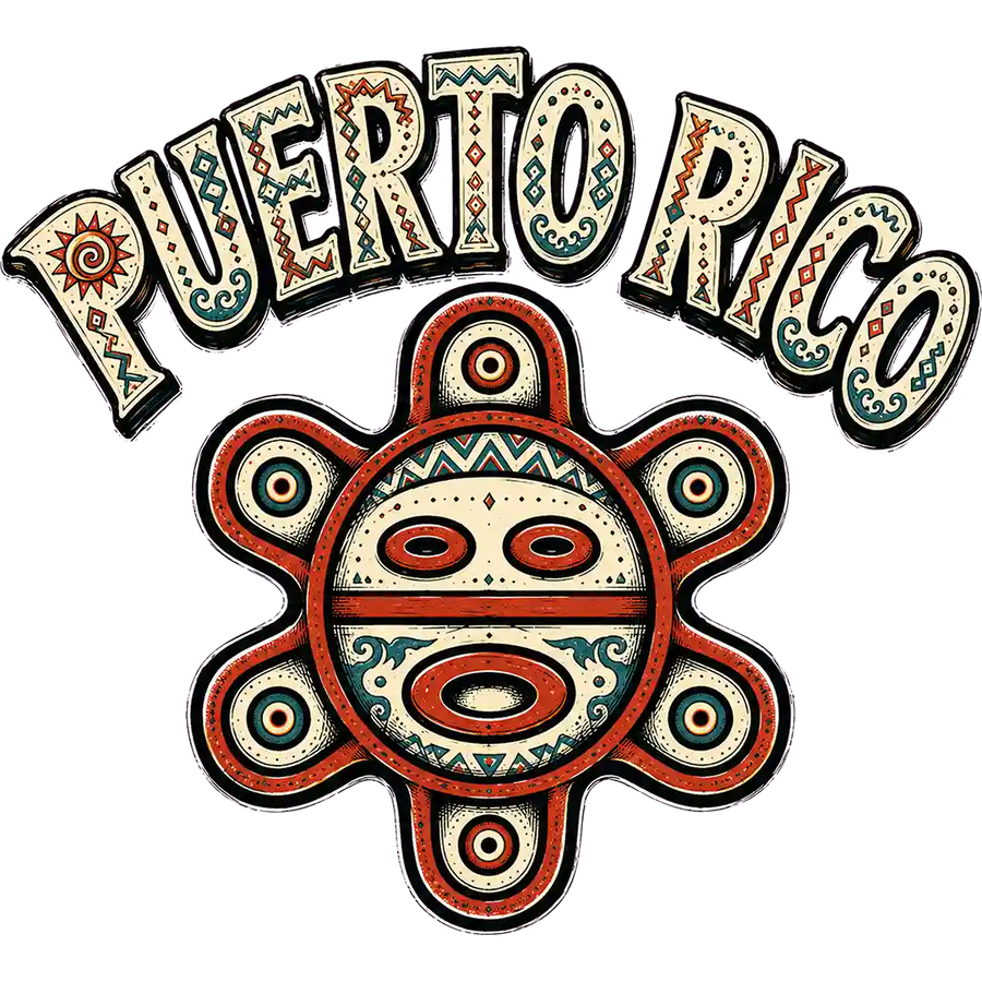 Puerto Rico Heritage Sun Symbol