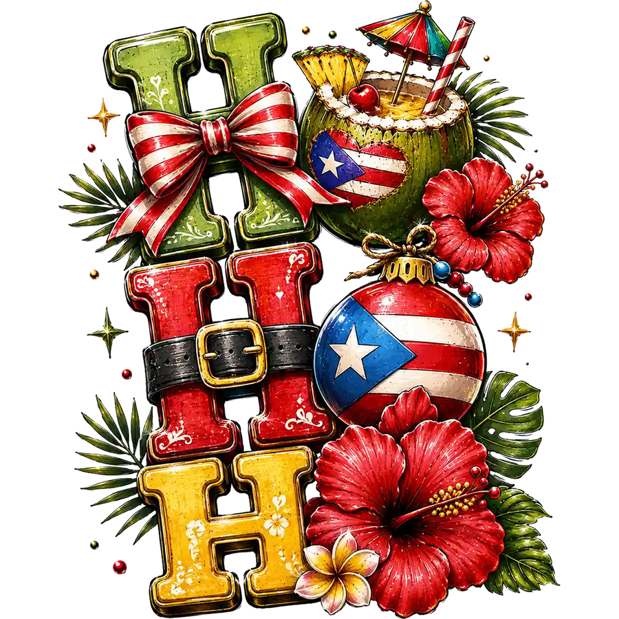 Puerto Rico Ho Ho Ho Tropical Christmas