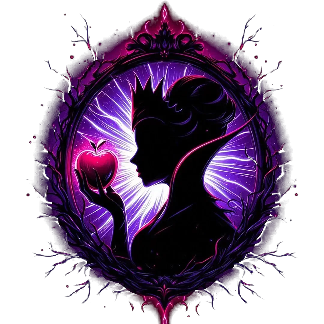 Purple Apple Queen Silhouette