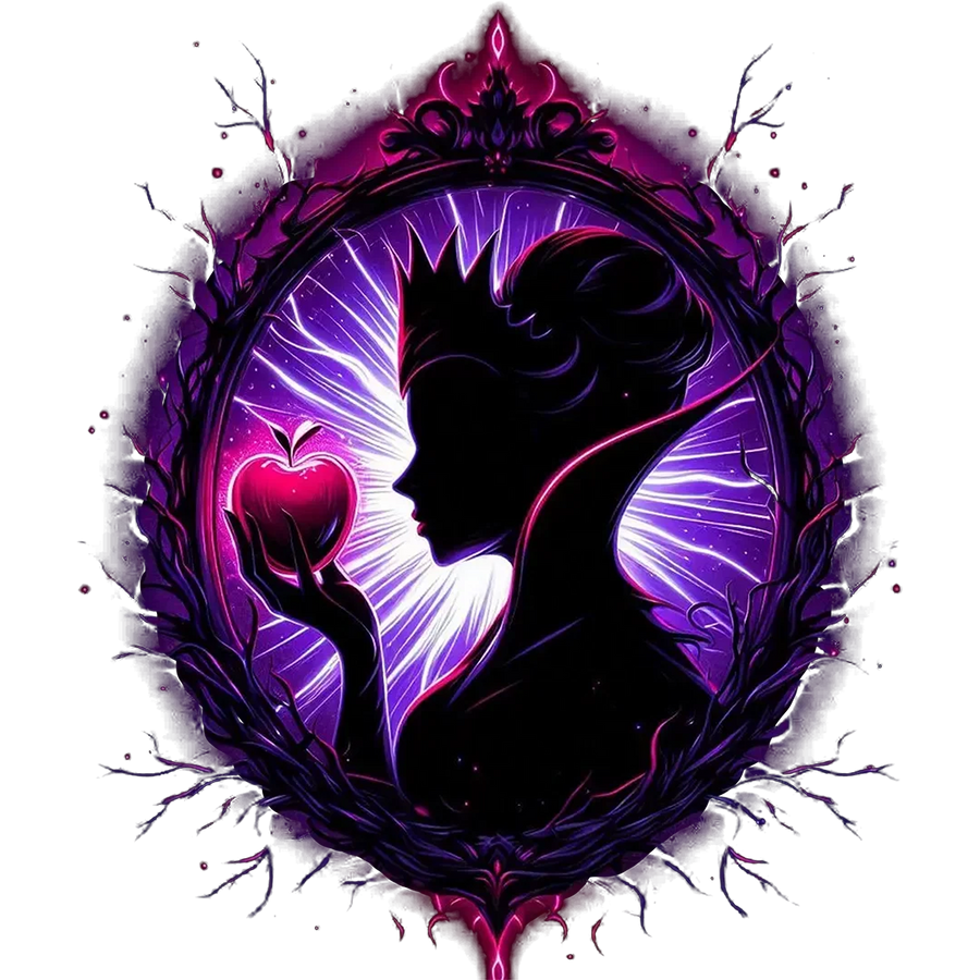 Purple Apple Queen Silhouette