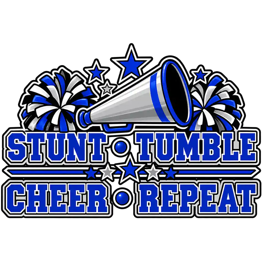 Stunt Tumble Cheer Repeat Horizontal