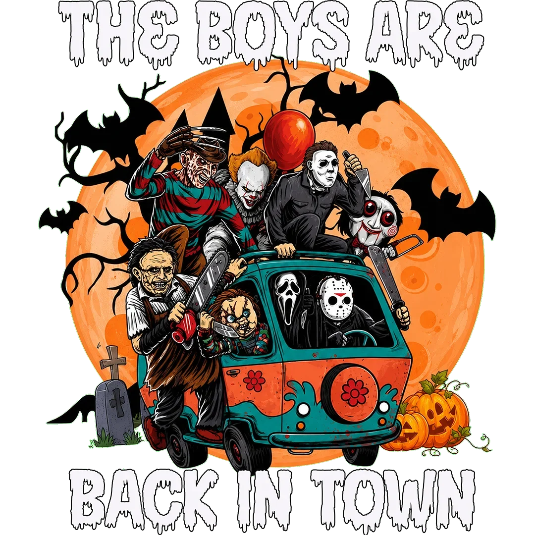 The Boys Are Back in Town Black Title