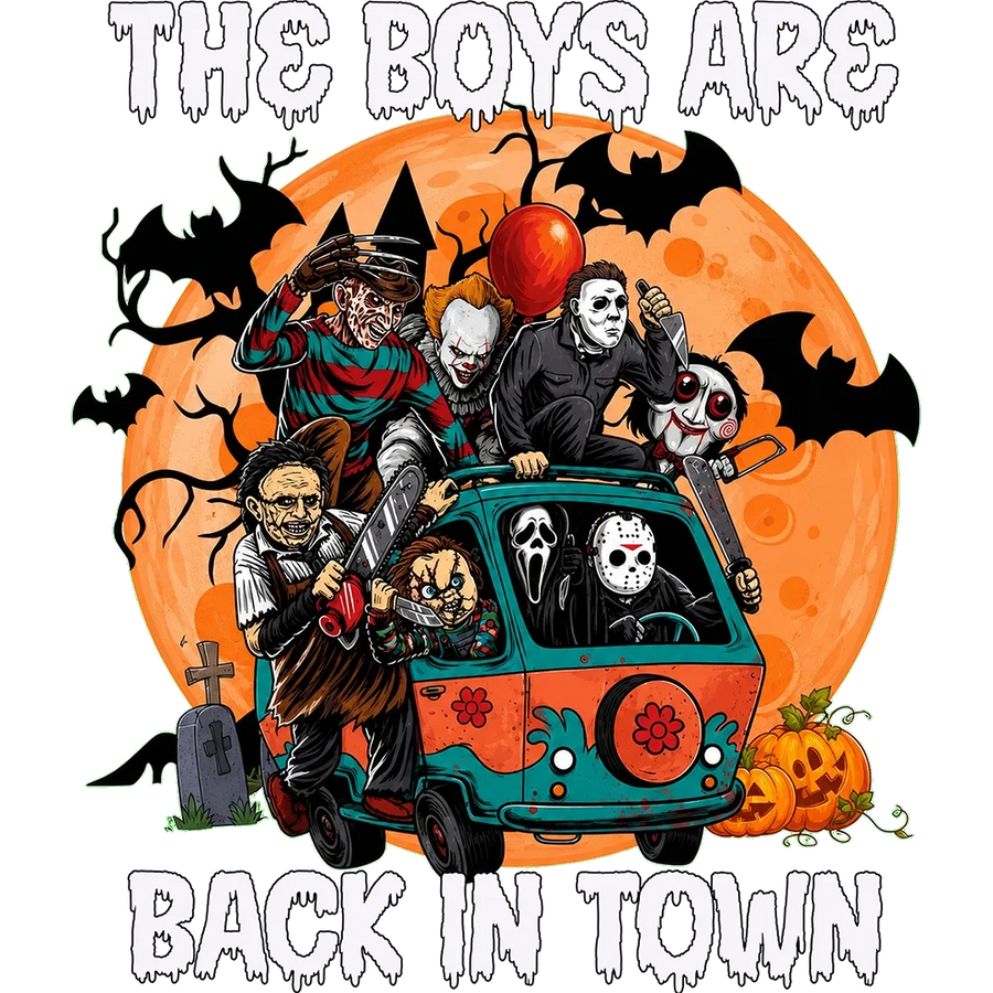 The Boys Are Back in Town Black Title